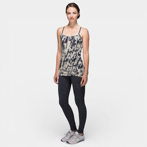 LULULEMON Tank Top Women Size 4 Power Y Pose Racerback Black Tie Dye Stretchy